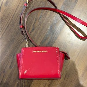 Red patent Michael Kors Crossbody